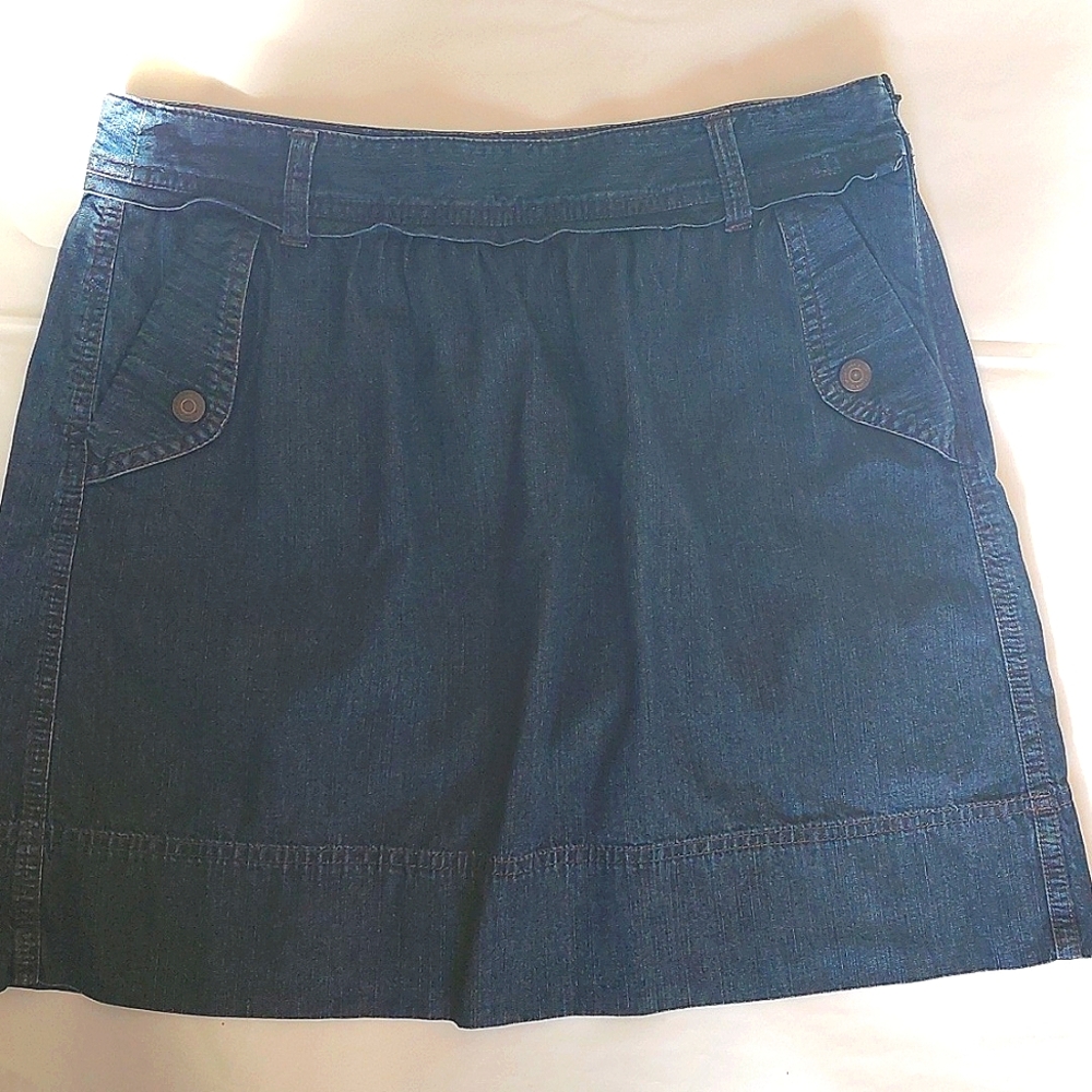 Denim Skirt in Classic Blue